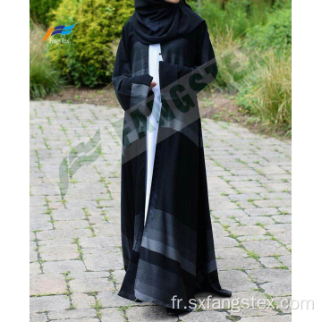 100% polyester Nida Formal Black Dubai Abaya Fabrics